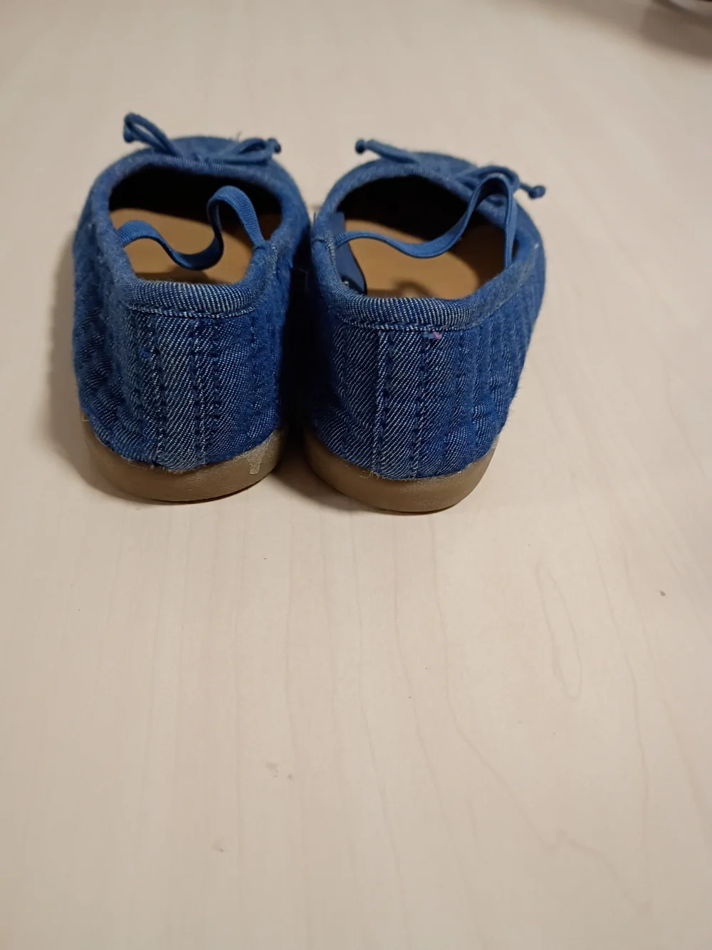 Old Navy Blue Denim-Style Mary Jane Flats for Kids Size 6